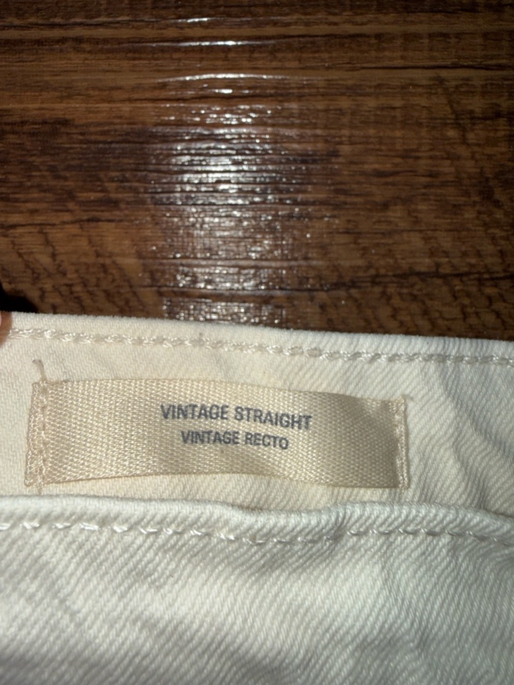 Universal Thread Cream Straight-Leg Distressed Jeans - Picture 4 of 7